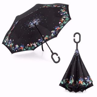 耐強風 傘 逆さ傘 折りたたみ傘 日傘 レディース メンズ 雨具 柄物 9番(その他)