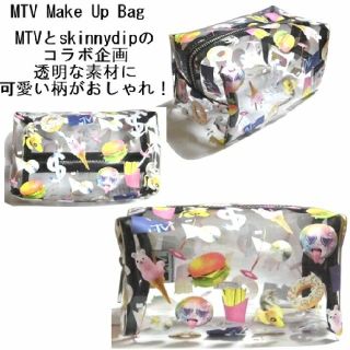 スキニーディップ(SKINNYDIP)のskinnydip　mtv　コラボポーチ　コミカル　透明　かわいい(ポーチ)