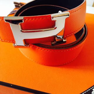 エルメス(Hermes)のHERMES  オレンジ ベルトSV金具(ベルト)