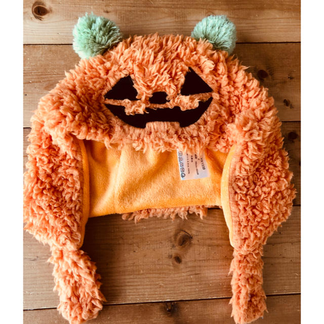 ベビー ハロウィン 【かぼちゃ帽子】 キッズ/ベビー/マタニティのこども用ファッション小物(帽子)の商品写真