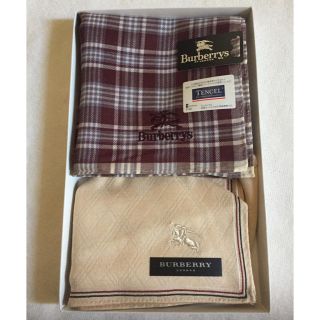 バーバリー(BURBERRY)のバーバリー ハンカチセット(未使用)値下げ(ハンカチ/ポケットチーフ)