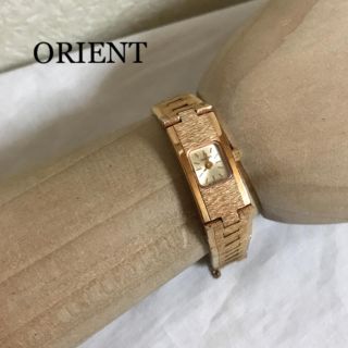 オリエント(ORIENT)のオリエント 腕時計 電池式 メタル ピンクゴールド(腕時計)