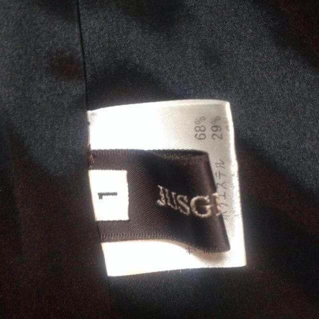 JUSGLITTY(ジャスグリッティー)のジャスグリッティーの黒ジャケット レディースのジャケット/アウター(テーラードジャケット)の商品写真