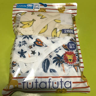 フタフタ(futafuta)のフタフタ 袖なしコンビ肌着 バナナ ヤシの木 男の子 新生児 赤ちゃん 準備(肌着/下着)