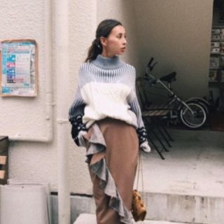 アメリヴィンテージ(Ameri VINTAGE)のVARIETY CABLE KNIT(ニット/セーター)