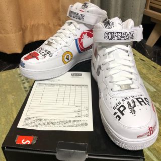 シュプリーム(Supreme)のシュプリーム×NBA フォースワン ホワイト 28㎝(スニーカー)