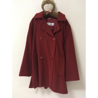 マックスマーラ(Max Mara)のmax mara 赤 コート(ロングコート)