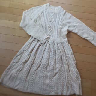 ダブルクローゼット(w closet)のニットワンピース(ひざ丈ワンピース)