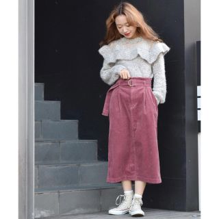 ダブルクローゼット(w closet)のw closet コーデュロイスカート(ロングスカート)