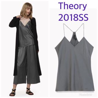 セオリー(theory)のセオリー VINTAGE.SATIN/DRAPED.BACK SLIP.TOP(キャミソール)