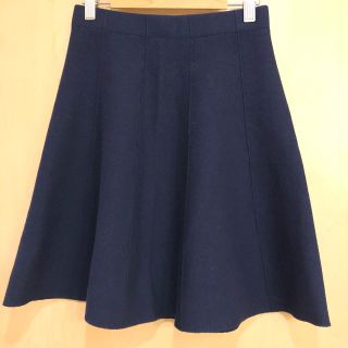 ザラ(ZARA)のZARA ネイビー フレアミニスカート(ミニスカート)