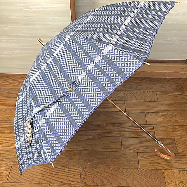 新品未使用品DAKSダックス人気チェック柄晴雨兼用傘傘