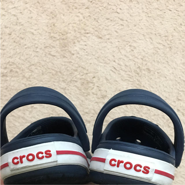 crocs(クロックス)のクロックスキッズサンダル 14センチ キッズ/ベビー/マタニティのベビー靴/シューズ(~14cm)(サンダル)の商品写真