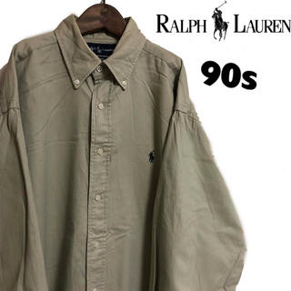 ラルフローレン(Ralph Lauren)の古着 90s ラルフローレン BD シャツ ベージュ カーキ(シャツ)