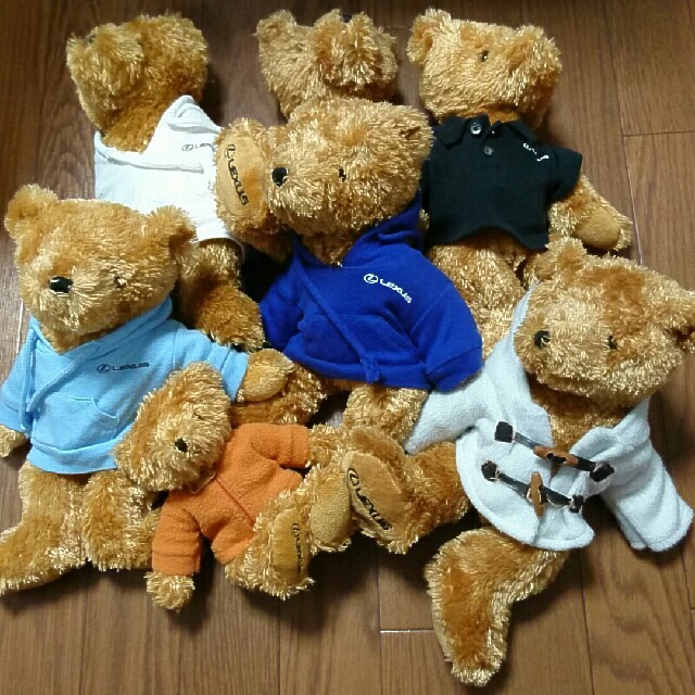 レクサステディベア 7体ぬいぐるみ