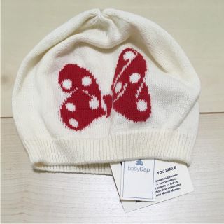 ベビーギャップ(babyGAP)の新品 baby GAP ミニーちゃんニット帽❤️(帽子)