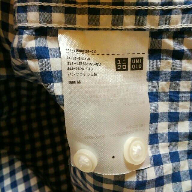 UNIQLO(ユニクロ)のUNIQLO　ギンガムチェック　プルオーバーシャツ メンズのトップス(シャツ)の商品写真