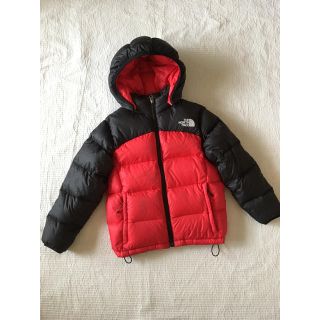 ザノースフェイス(THE NORTH FACE)の☆THE NORTH FACE☆ダウンジャケット 130 レッド×ブラック(ジャケット/上着)