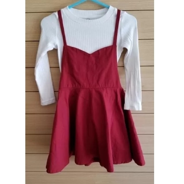 キッズ。赤チュニック、猫娘。ハロウィン キッズ/ベビー/マタニティのキッズ服女の子用(90cm~)(ワンピース)の商品写真