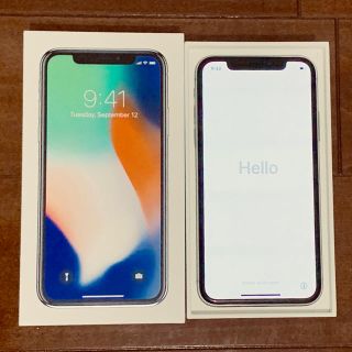 アイフォーン(iPhone)のiPhone X 64GB SIMフリー シルバー(スマートフォン本体)