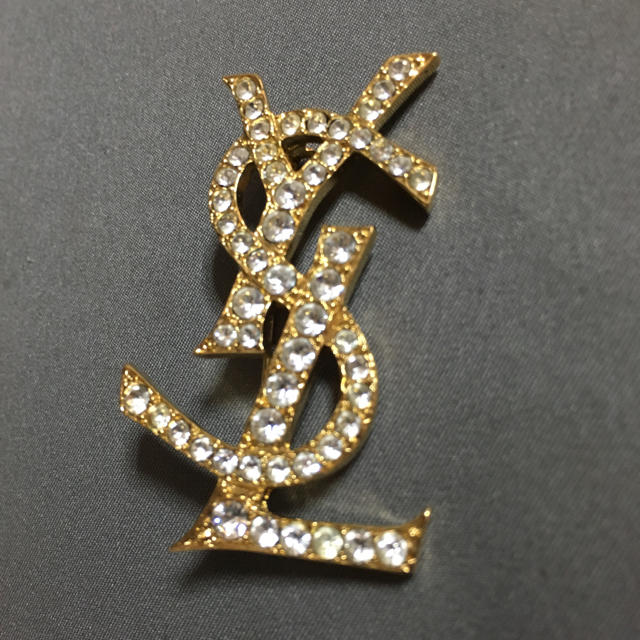 YSL イヴサンローラン サンローラン ブローチ ゴールド