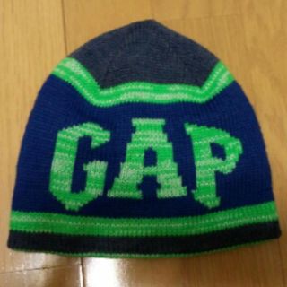 ギャップキッズ(GAP Kids)のGAPギャップ☆ロゴ入ボーダーニット帽キャップS/M未使用(帽子)