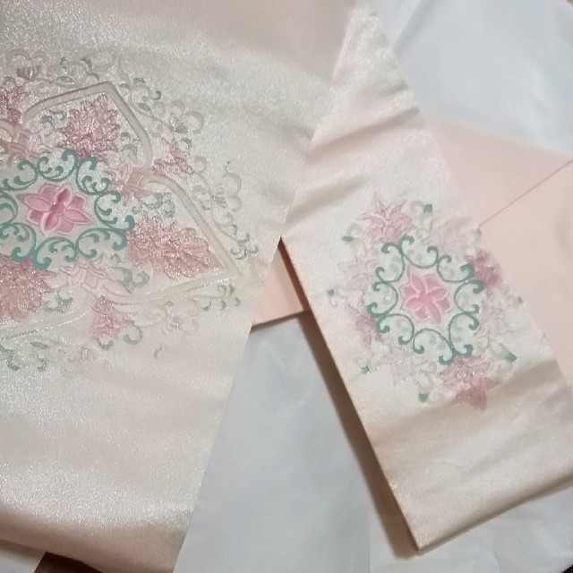 名古屋帯～正絹 レディースの水着/浴衣(帯)の商品写真