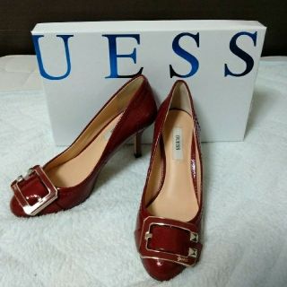 ゲス(GUESS)のGUESS エナメル ハイヒール ボルドー(ハイヒール/パンプス)