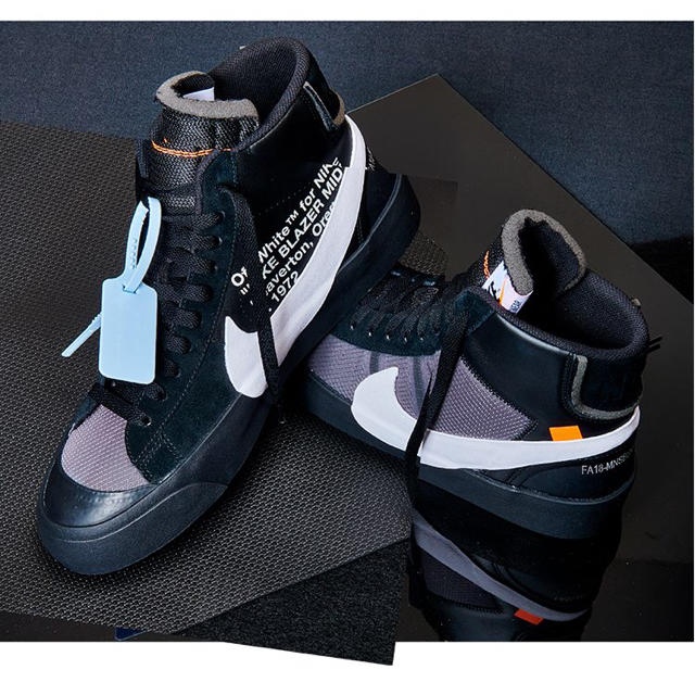 THE10 NIKE BLAZER MID BLACK Off-White THE10 NIKE BLAZER MID BLACK Off-White