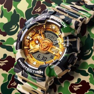 アベイシングエイプ(A BATHING APE)のbape g-shock 店頭購入(腕時計(デジタル))