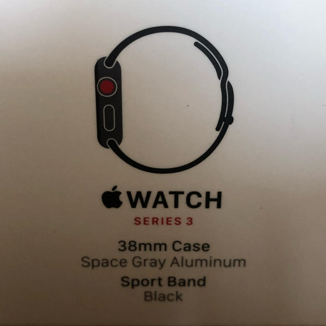 Apple(アップル)のapple watch series3 38mm セルラーモデル スマホ/家電/カメラのスマートフォン/携帯電話(その他)の商品写真