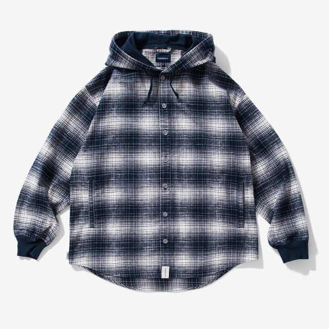 Descendant MULE HOODED LS SHIRT RH限定navyシャツ