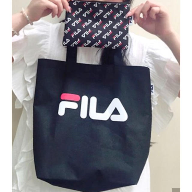 FILA(フィラ)のFILAトートバック＆総ロゴポーチ レディースのバッグ(トートバッグ)の商品写真