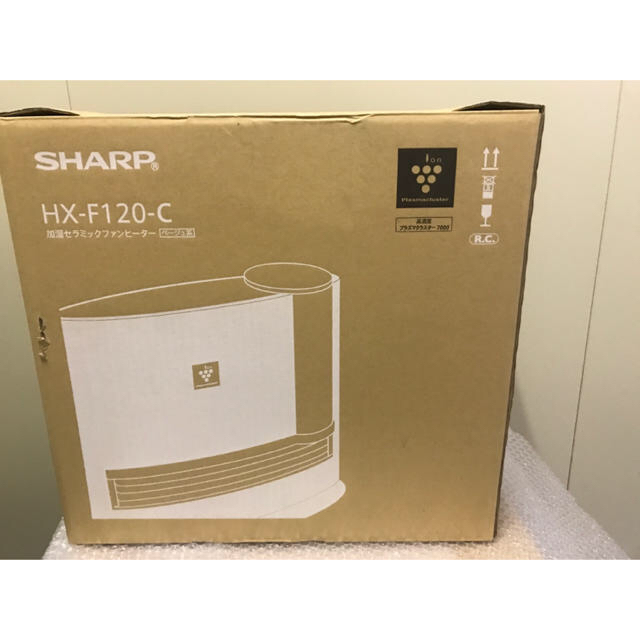 SHARP(シャープ)のシャープ 加湿セラミックファンヒーター  HX-F120 未使用品 スマホ/家電/カメラの冷暖房/空調(電気ヒーター)の商品写真