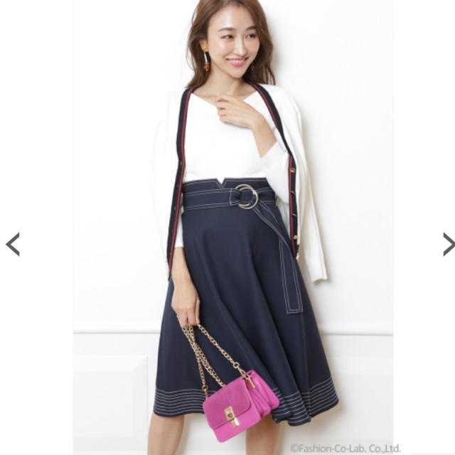 本日限り!!配色ステッチフレアスカート - honegori.co.jp