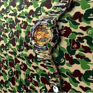 アベイシングエイプ(A BATHING APE)のA BATHING APE x G-SHOCK GA-110(腕時計(デジタル))