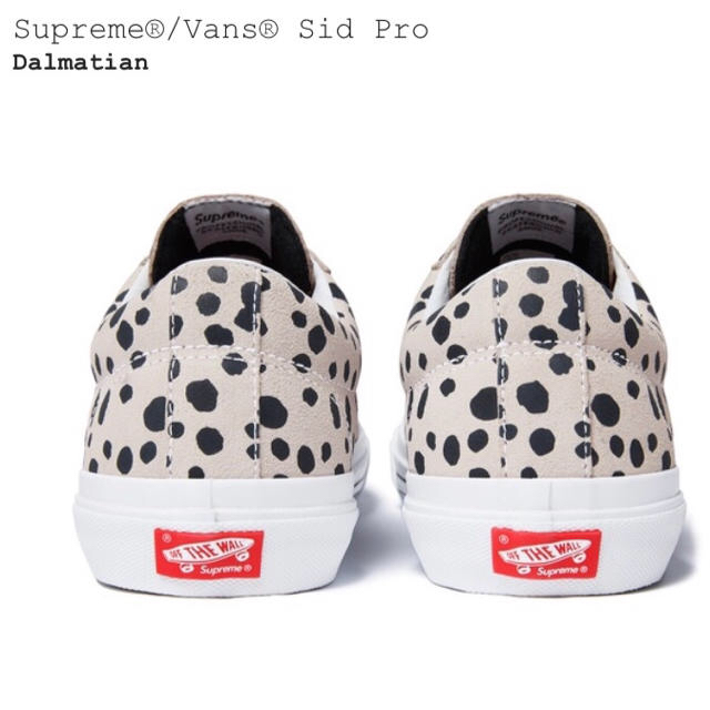 未使用品 Supreme Vans Sid Pro Dalmatian 28.5