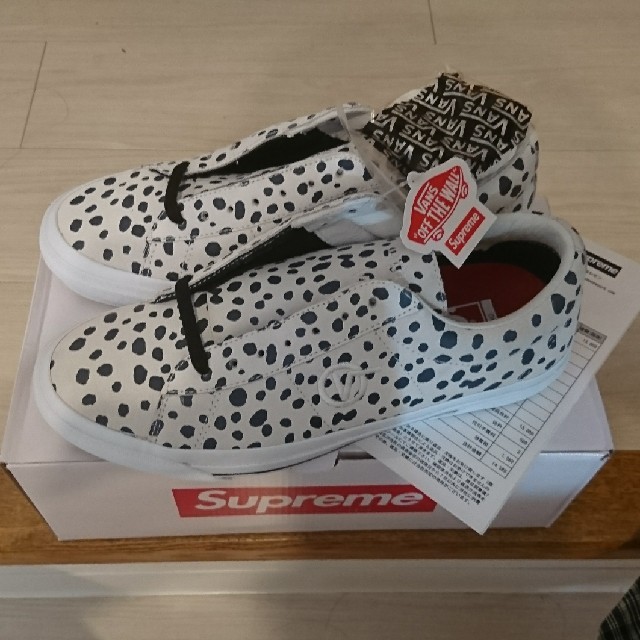 メンズ27.5cm supreme シュプリーム ×バンズ vans  week7 靴