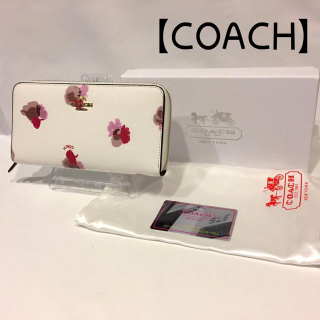 COACH(コーチ)の287 コーチ 55950 長財布 シグネチャーウォレット ホワイト レディースのファッション小物(財布)の商品写真