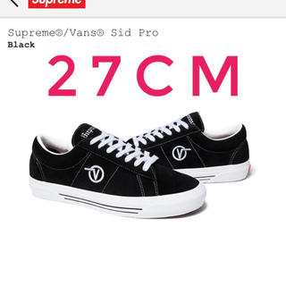 シュプリーム(Supreme)のSupreme x Vans sid pro 27cm Black(スニーカー)