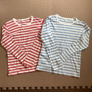 ムジルシリョウヒン(MUJI (無印良品))の無印☆キッズ☆ロンT2枚セット☆150サイズ(Tシャツ/カットソー)