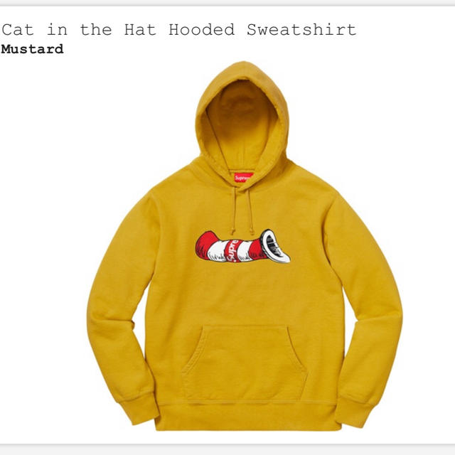 Cat in the Hat Hooded Sweatshirt Lサイズ