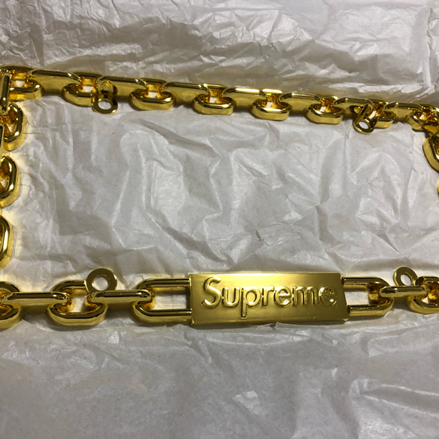 chain License plate Frame(Gold）シュプリーム