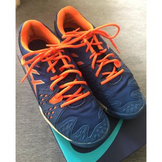 アシックス(asics)のアシックス テニスシューズ 23センチ㎝ 中古品  ジュニア オールコート用(シューズ)