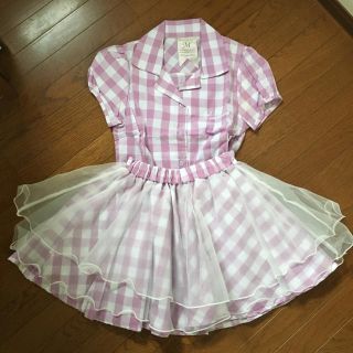 ミオレミュー(Miauler Mew)の【専用】ミオレミュー ギンガムチェック セットアップ(セット/コーデ)