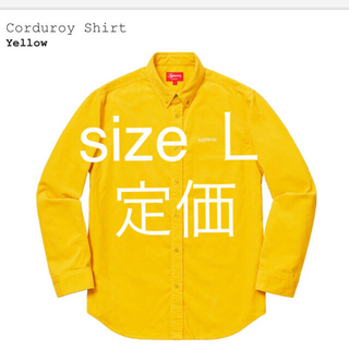 シュプリーム(Supreme)のsupreme corduroy shirt Ｌ(シャツ)