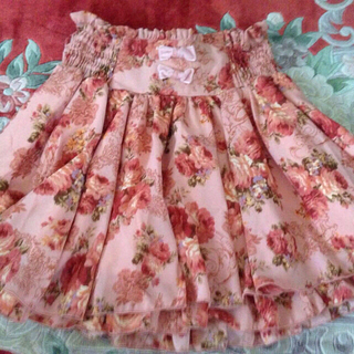 リズリサ(LIZ LISA)の天使×花柄スカート(ミニスカート)
