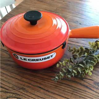 ルクルーゼ(LE CREUSET)の新品未使用！ル・クルーゼ ソースパン ♡ 18㎝(鍋/フライパン)