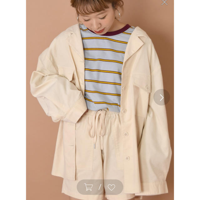 人気定番の w - closet w closet ハル by 後ろリボン開襟ビッグシャツの通販 ジャケット・アウター