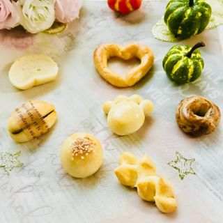 本物ミニチュアパン☆7点パーツ(ミニチュア)